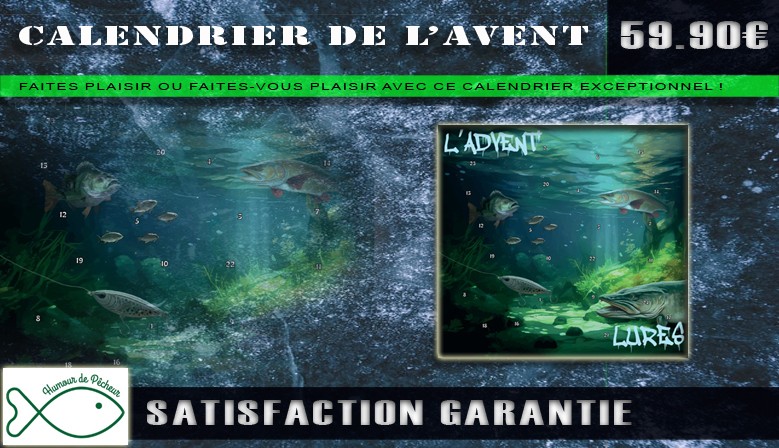 Calendrier de l'Avent pour pêcheur au leurre